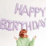 Фолиев балон „Happy Birthday“ в лилаво за детски рожден ден, Emotions Factory