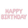 Фолиев балон „Happy Birthday“ в розов цвят за детски рожден ден на момиче, Emotions Factory