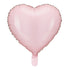 Фолиев Балон Сърце, светло розово - 45см