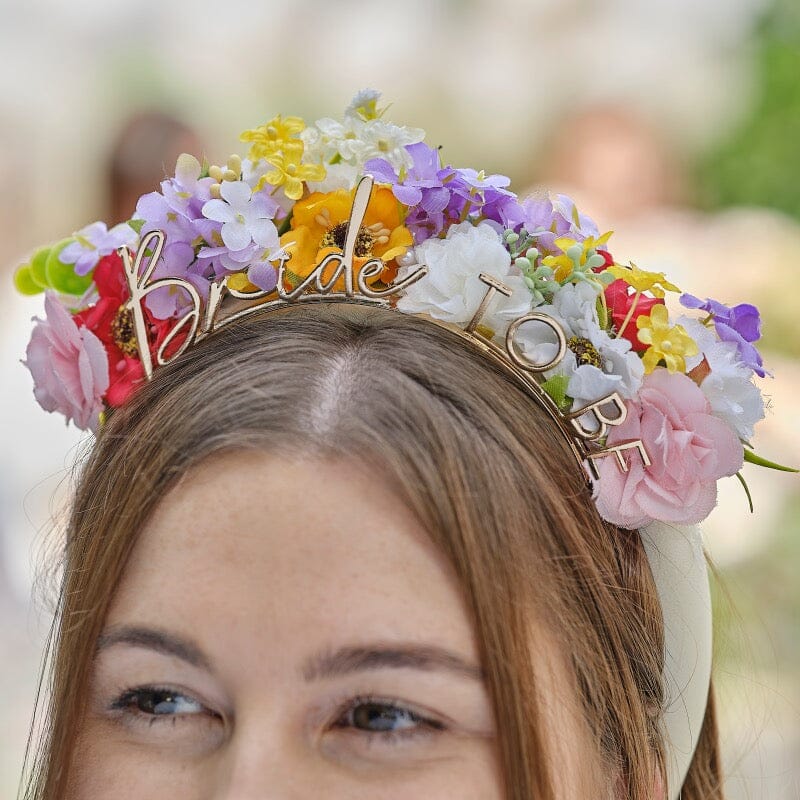 Украса за Моминско Парти - Диадема за Коса с надпис "Bride-to-Be"