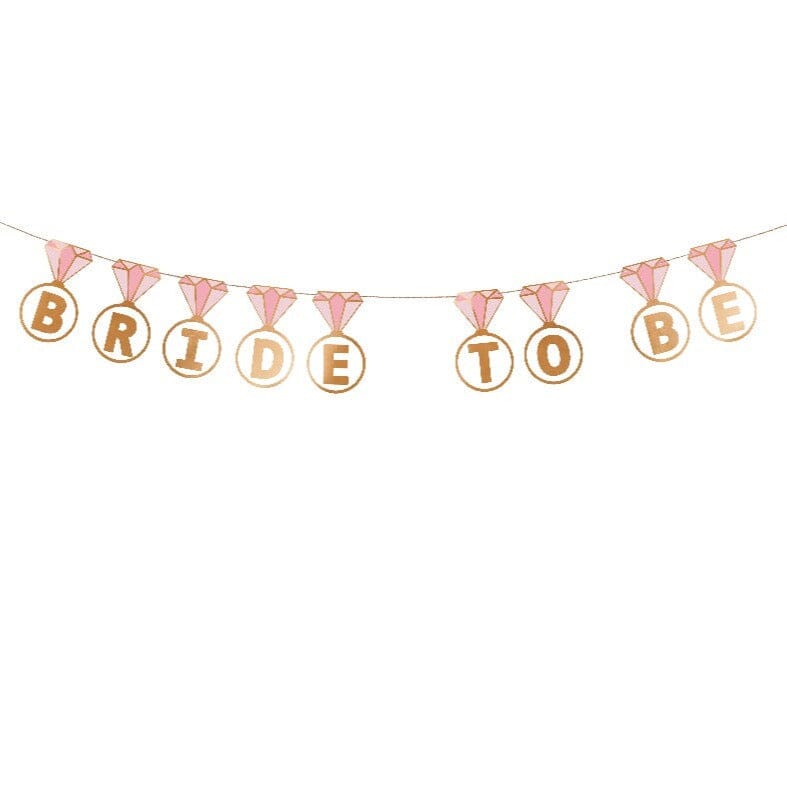 Банер Годежни Пръстени "Bride To Be" за моминско парти, Emotions Factory