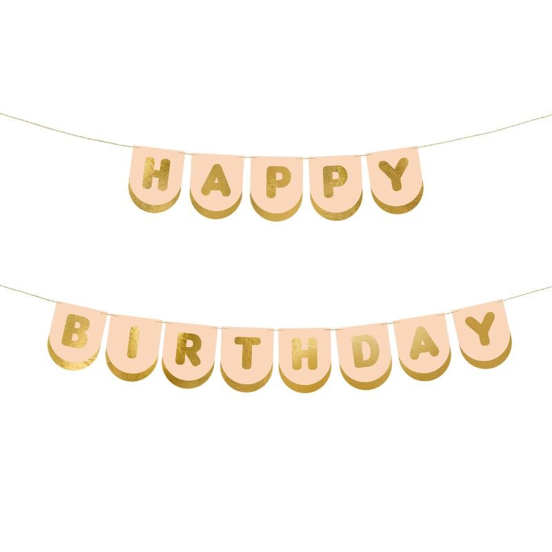 Парти Надпис "Happy birthday" за Рожден Ден за Момиче,  Emotions Factory