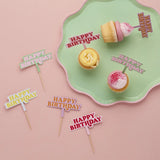 Cocktail sticks "Happy Birthday" (12 pcs/pack)