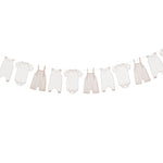 Гирлянд с Бебешки дрешки за Погача на Момиче 
