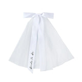 Bridal veil with a ribbon for a bachelorette party