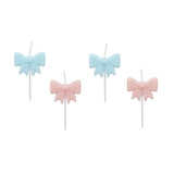 Cake candles Ribbons, pink and blue (4 pcs/pack)
