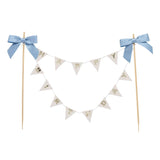 "Happy Birthday" Cake Topper with Ribbons