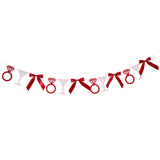 Bachelorette Party Garland with Cocktails, Rings, and Ribbons (2m)
