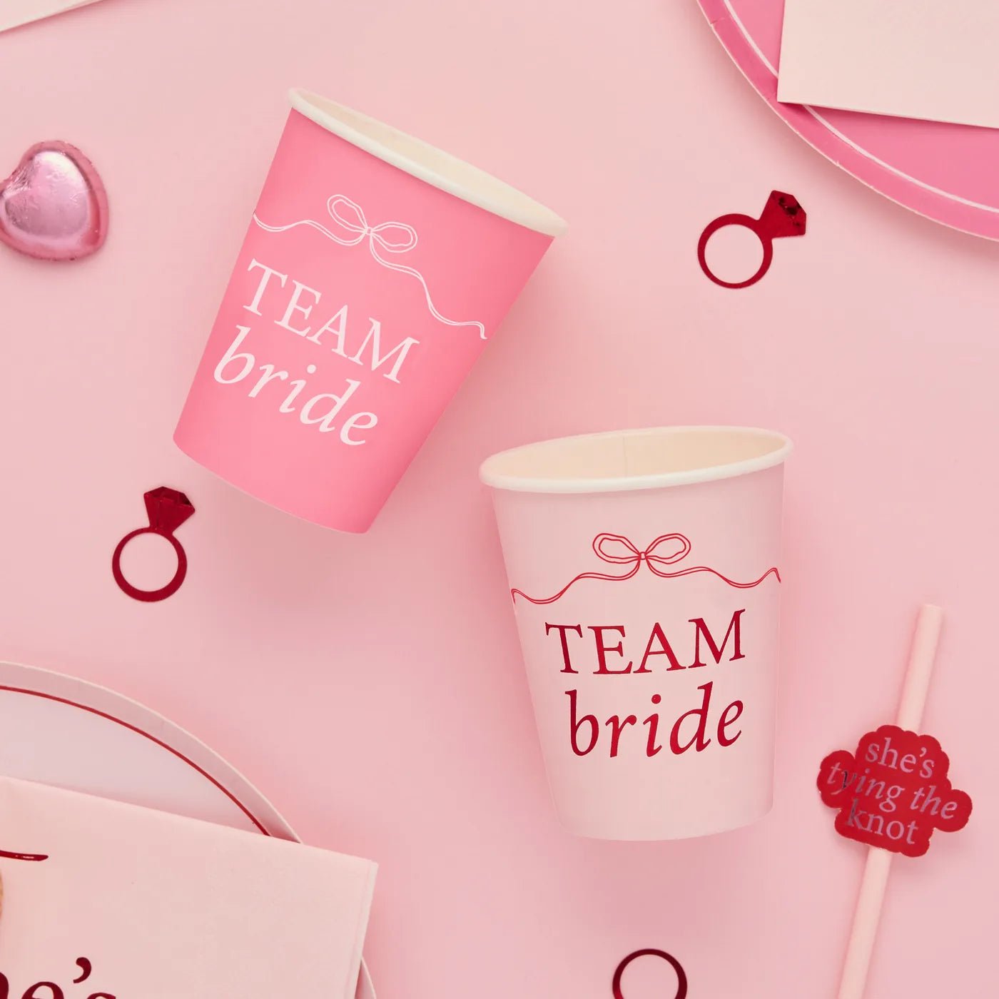 Cups for Hen Party She's Tying The Knot (8pcs/pack)