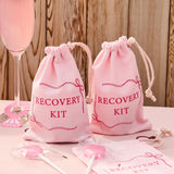 Cotton "Recovery Kit" hen party bags (5pcs/pack)