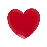 Party Plates Heart, Pastel Red (8pcs/pack)