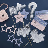 Аксесоари за снимки Gender Reveal "Момиче или Момче?"  за парти за разкриване на пола, бебешко парти и фотосесии с бъдещи родители, Emotions Factory