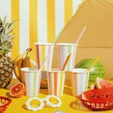 Cups Stripes, 400 ml, assorted (1 pack / 6 pcs.)