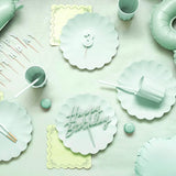 "Happy Birthday" Cake Topper - Acrylic, Mint Green (18 x 16.5cm)