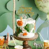 Cake topper "Happy Birthday" - acrylic, gold (18 x 16.5 cm)