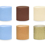 Crepe 5cm/10m, set of 6, mix (1 pack / 6 pc.)