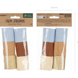 Crepe 5cm/10m, set of 6, mix (1 pack / 6 pc.)