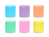 Crepe Paper 5cm/10m, set of 6 pcs., pastel rainbow mix (1 pkt / 6 pc.)
