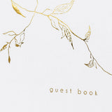 Книга за Спомени и Пожелания "Guest Book", злато - Украса и Аксесоари за Сватба