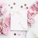 Книга за Спомени и Пожелания "Guest Book", злато - Украса и Аксесоари за Сватба