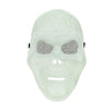 Голяма светеща в тъмното маска череп 17x27 см – перфектен Хелоуин аксесоар за деца и възрастни, страшна и ефектна, Emotions Factory.