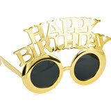 Birthday party glasses, gold (16.5x11.5 cm)