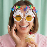Birthday Party Glasses, White (18.5x11.5 cm)