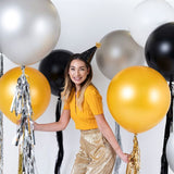 Украса с Балони - Голям Латексов Черен Балон - 60см - Emotions Factory