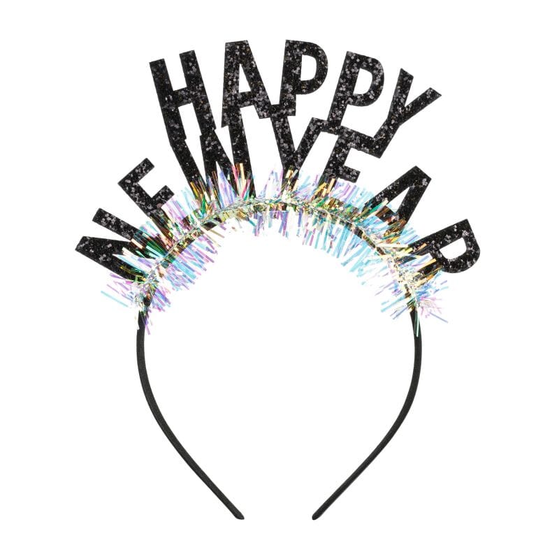 Метална Диадема "Happy New Year" в черен цвят, Emotions Factory