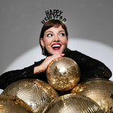 Диадема "Happy New Year" в черен цвят,аксесоари за Нова година, Emotions Factory