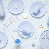 Cake stand, light blue (24-14.5cm)