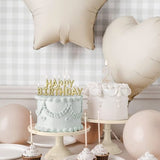 Cake stand, beige (24-14.5 cm)