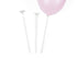 Balloon stick with cups, 30 cm, white (5бр./оп.)
