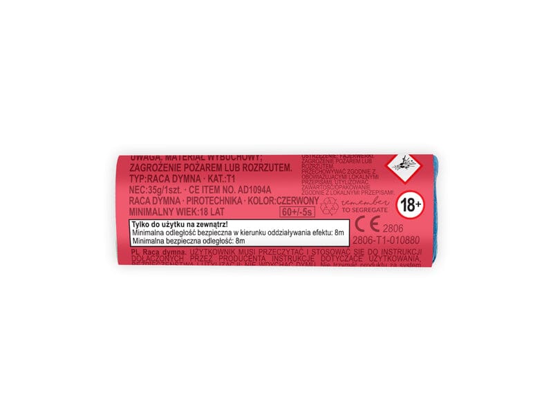 Red smoke flare, 11.5 cm