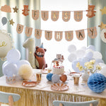Хартиени Ветрила с Мече, Хартиена Украса, Уркаса за Рожден Ден, Украса с Мече, Emotions Factory