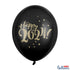 Комплект Черни Латексови Балони "Happy 2024!" (5бр./оп.)