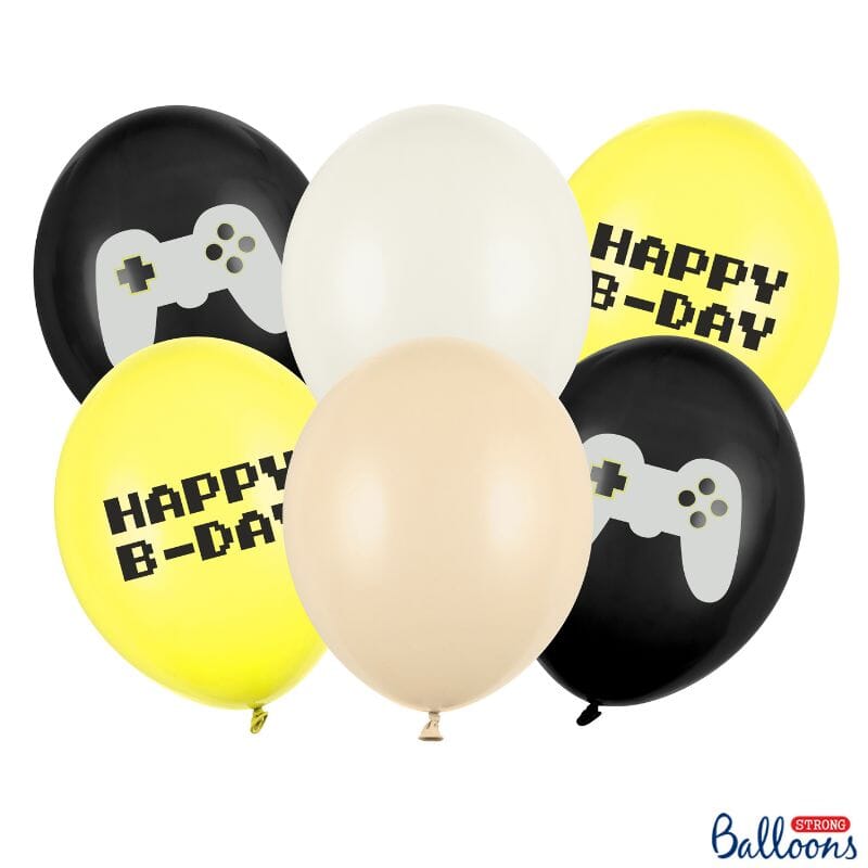 Парти Game ON - Парти Комплект Балони "Happy B-day" | Балони с Хелий
