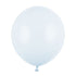 Голям латексов балон, мъгливо син пастел, 43см