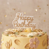 Birthday candle, cold gold