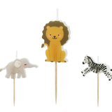 Safari Cake Candles (3pc./pack)