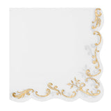 Party napkins with gold ornaments (12 pcs/pack)