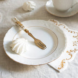 Party napkins with gold ornaments (12 pcs/pack)