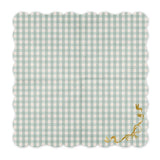 Plaid party napkins with ribbons, (12 pcs/pack)