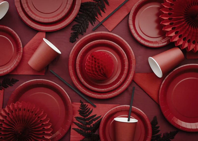 Party napkins, dark red (20 pcs/pack)