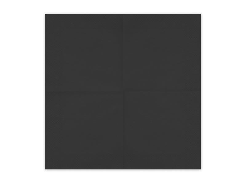 Party napkins, black (20 pcs/pack)