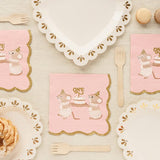 Pink 1st Birthday Mouse Party Napkins (12 pc/pack)