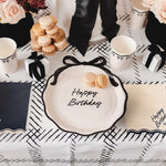 Парти салфетки Happy Birthday с панделки 33 × 33 см – 12 броя