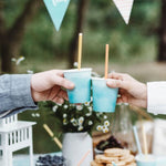 Хартиени еднократни разноцветни сламки „Summer Time“, цветни парти аксесоари за коктейли, рождени дни и летни събития, Emotions Factory