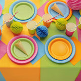 Solid Color Party Plates - orange, 23cm (6pcs/pack)