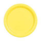 Solid Color Party Plates - Yellow, 23cm (6ct.)